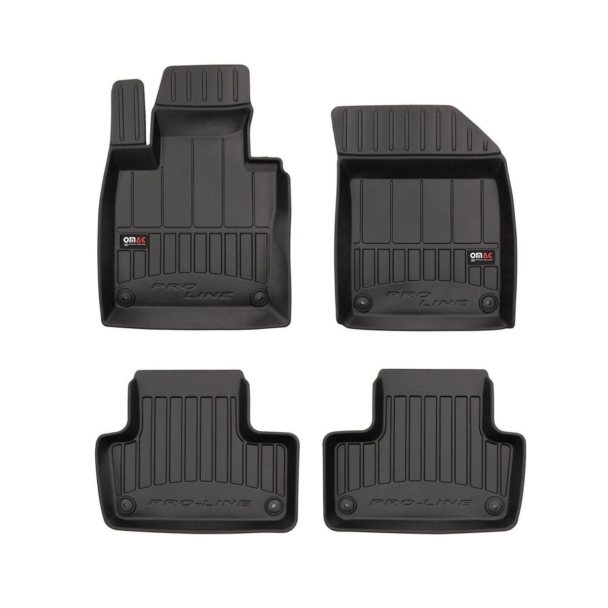 Volvo XC60 Floor Mat - Omac - Premium TPE - Black - '18-'25